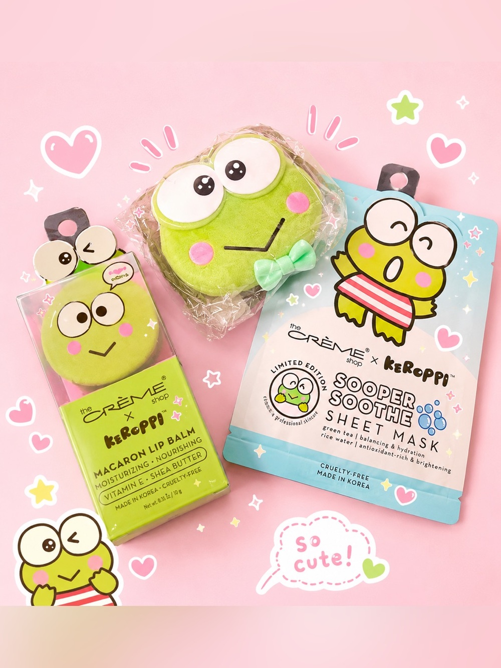 Keroppi x Crème Shop Limited Edition Set